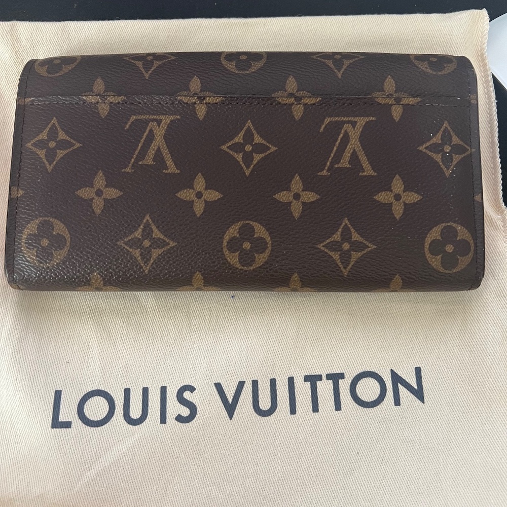 AUTHENTIC LOUIS VUITTON Sarah Long Wallet Rose Ballerine - Picture 7 of 12